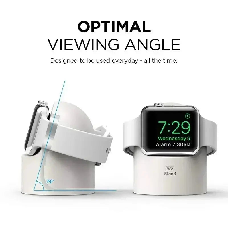 For Apple Watch Charger Stand iWatch Ultra/8/SE2/7/6/SE/4/3 49mm/45mm/44mm/42mm/41mm/40mm/38mm Durable Silicone Nightstand Mode