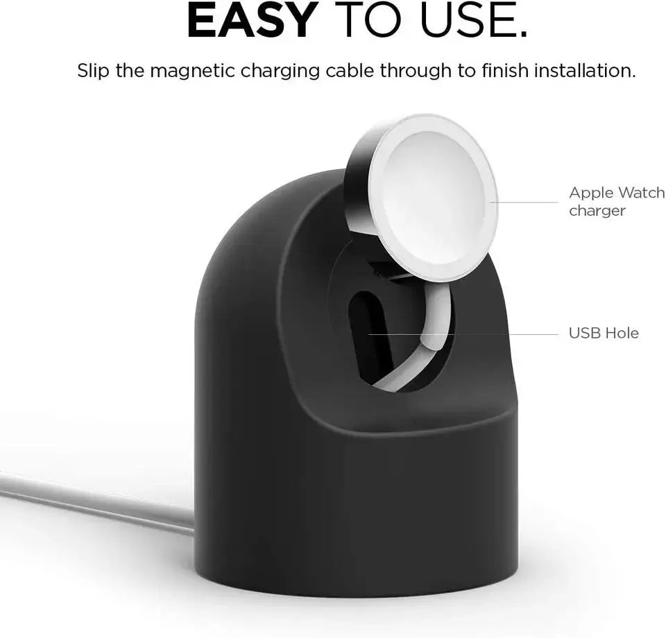 For Apple Watch Charger Stand iWatch Ultra/8/SE2/7/6/SE/4/3 49mm/45mm/44mm/42mm/41mm/40mm/38mm Durable Silicone Nightstand Mode