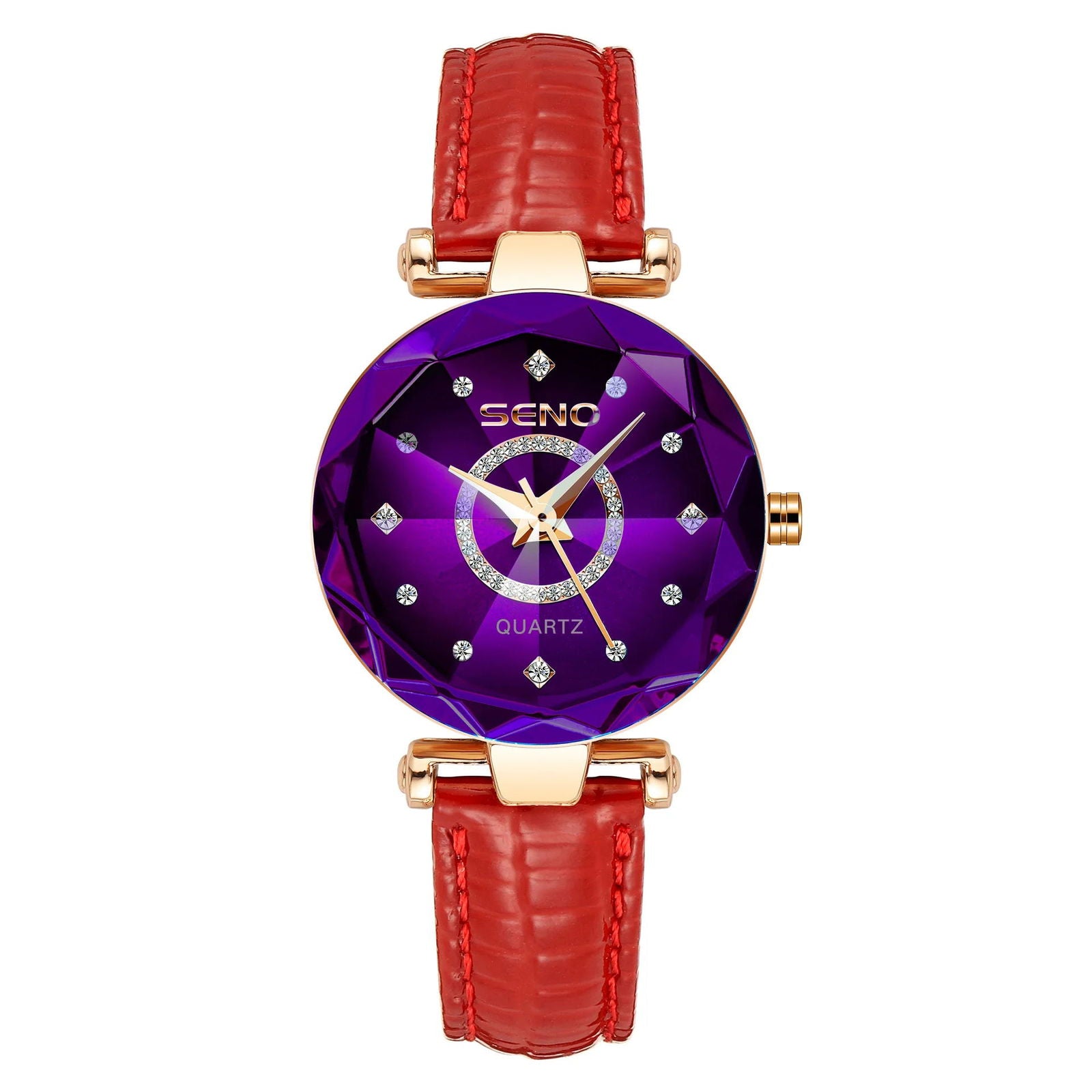 SENO Ocean Star Women Crystal Watch 2024 Top Brand Luxury Rose Gold Women Bracelet Watch for Ladies Wrist Watch Relogio Feminino - CHRISTDEST GLOBAL SERVICE