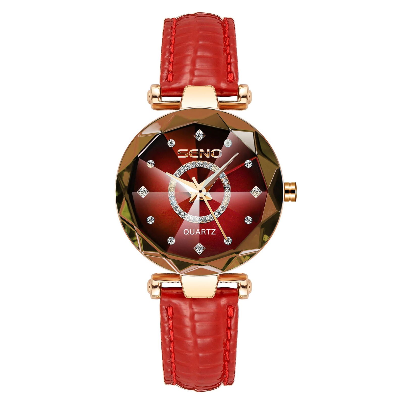 SENO Ocean Star Women Crystal Watch 2024 Top Brand Luxury Rose Gold Women Bracelet Watch for Ladies Wrist Watch Relogio Feminino - CHRISTDEST GLOBAL SERVICE