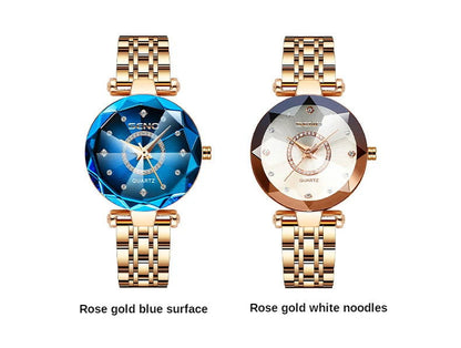 SENO Ocean Star Women Crystal Watch 2024 Top Brand Luxury Rose Gold Women Bracelet Watch for Ladies Wrist Watch Relogio Feminino - CHRISTDEST GLOBAL SERVICE