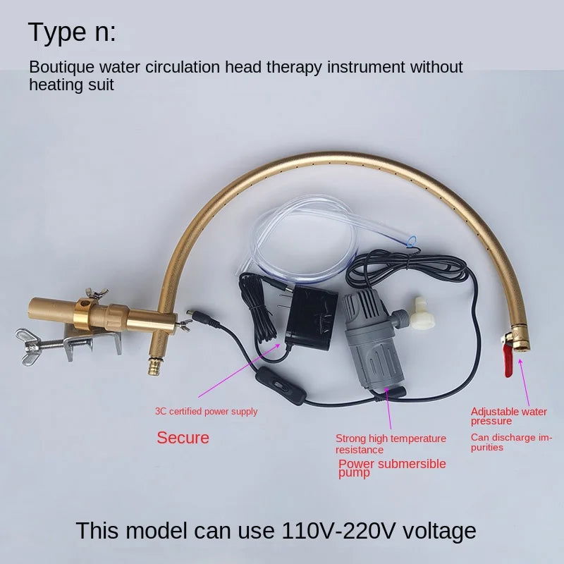 Salon Shampoo Chair Chinese Water Circulation Flushing Bed Special Mobile Head Massager Spa Accessories - CHRISTDEST GLOBAL SERVICE
