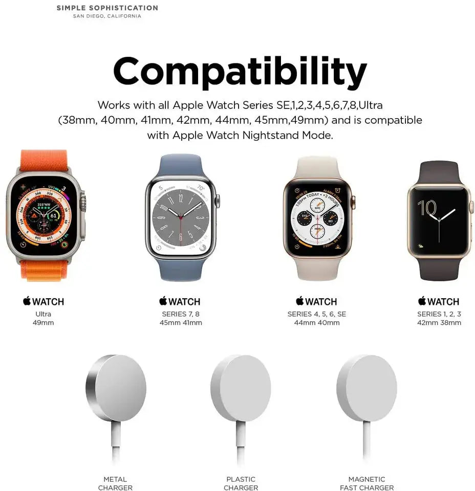 For Apple Watch Charger Stand iWatch Ultra/8/SE2/7/6/SE/4/3 49mm/45mm/44mm/42mm/41mm/40mm/38mm Durable Silicone Nightstand Mode