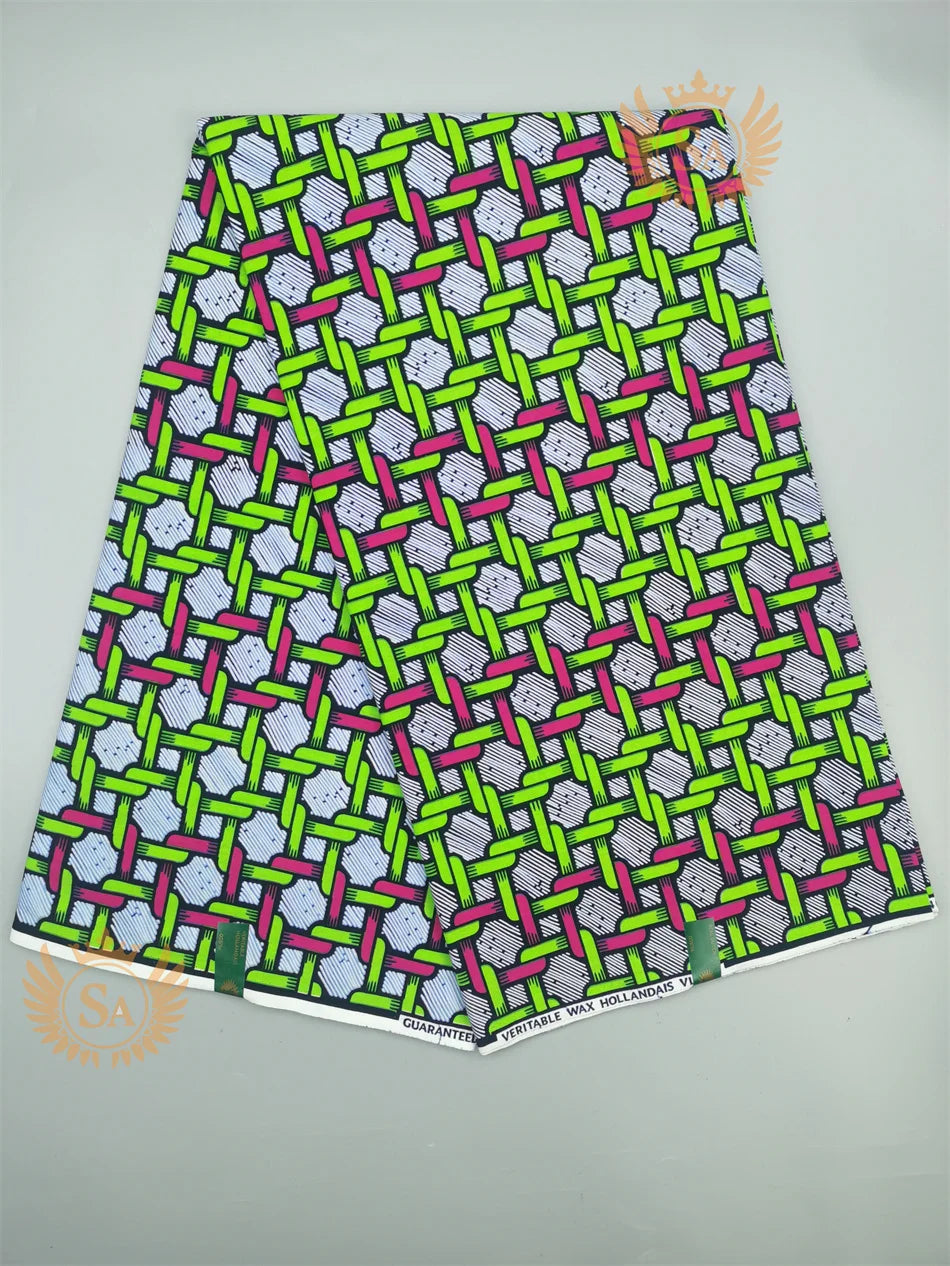 Veritable Wax Guaranteed Real wax print fabric dutch hollandais pagne africa Dress 100% Cotton n11 - CHRISTDEST GLOBAL SERVICE