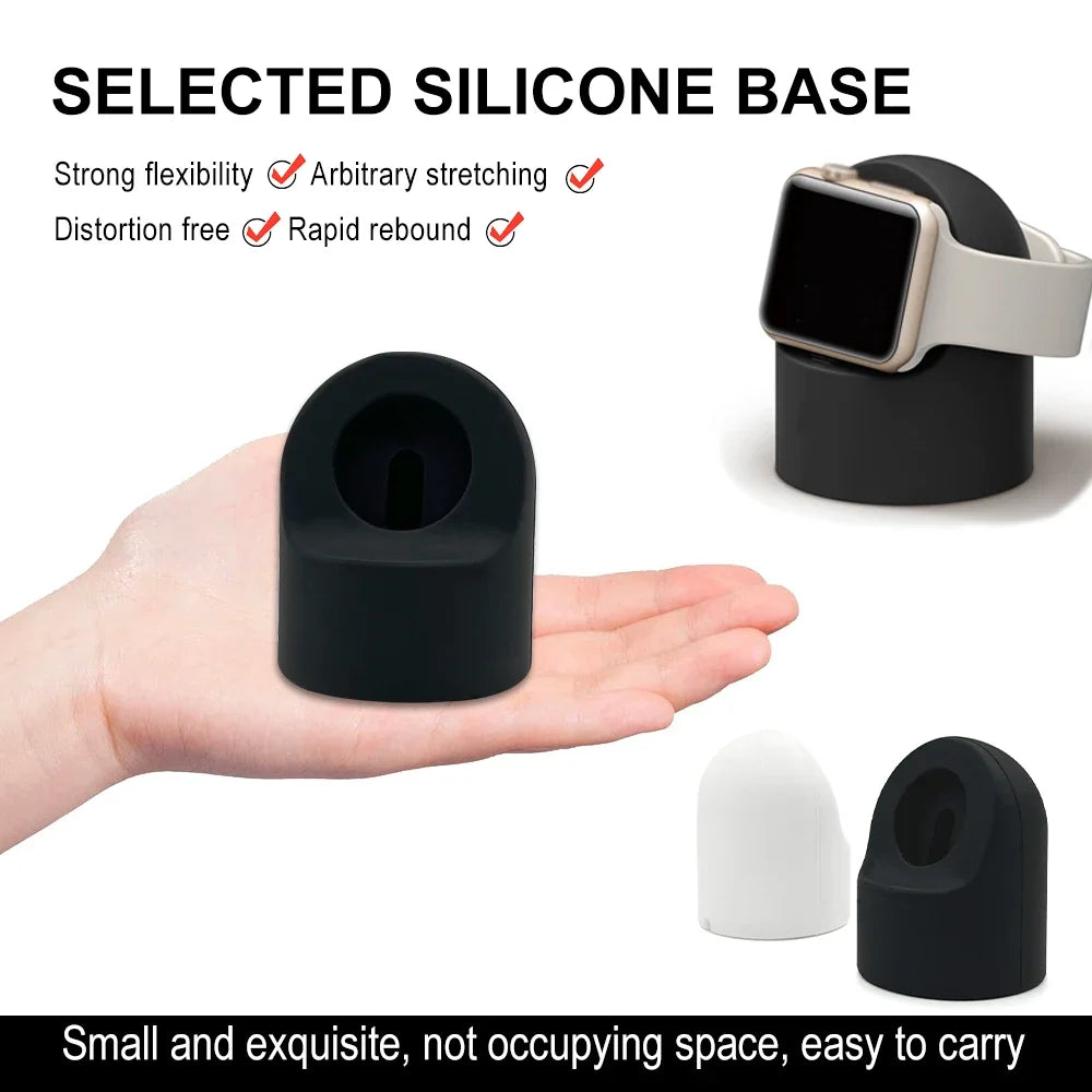 Durable Silicone Nightstand Mode For Apple Watch Charger Stand iWatch Ultra/8/SE2/7/6/SE/4/3 49mm/45mm/44mm/42mm/41mm/40mm/38mm