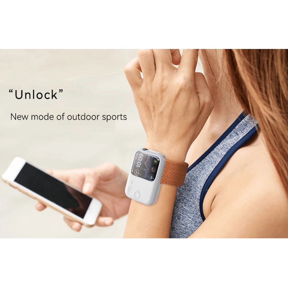 iWatch Power Bank Case For Apple Watch Charger 1200mAh Wireless Powerbank For Apple Watch 46 45 49mm Portable Magnetic Charging