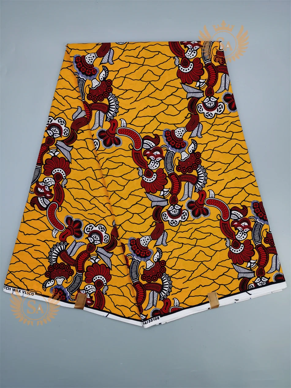 Veritable Wax Guaranteed Real wax print fabric dutch hollandais pagne africa Dress 100% Cotton n11 - CHRISTDEST GLOBAL SERVICE