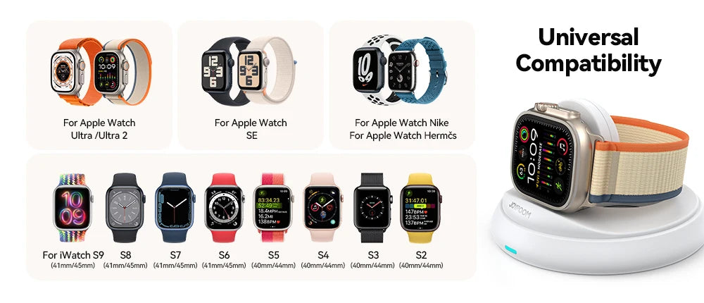 Joyroom for Apple Watch Charger Stand Portable Magnetic Charging Dock Fast Charger for iWatch Ultra/SE/Series 9 8 7 6 5 4 JR-W12