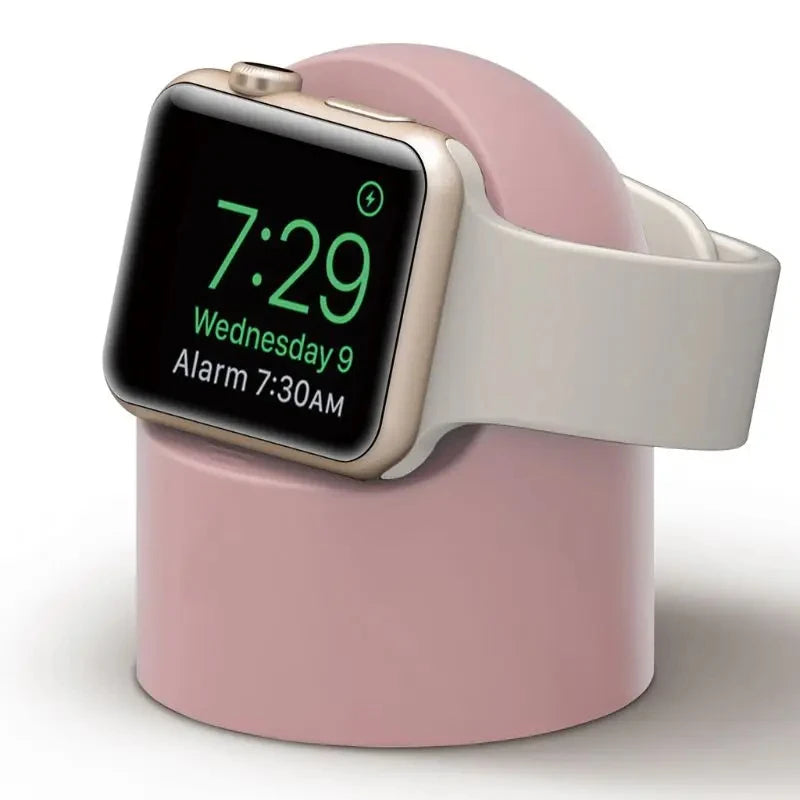 Silicone Charing Nightstand For Apple Watch Charger Stand iWatch Band Ultra2/9/8/SE/7/6/SE/4/3 49mm/45mm/44mm/42mm/41mm/40mm
