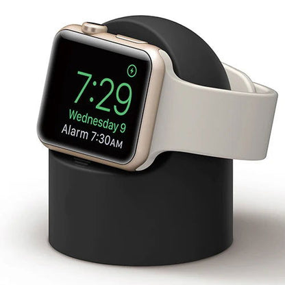 Silicone Charger Stand for Apple Watch Series 7 6 5 4 3 2 SE Bracket iWatch Night Dock Charging Desktop Holder - CHRISTDEST GLOBAL SERVICE