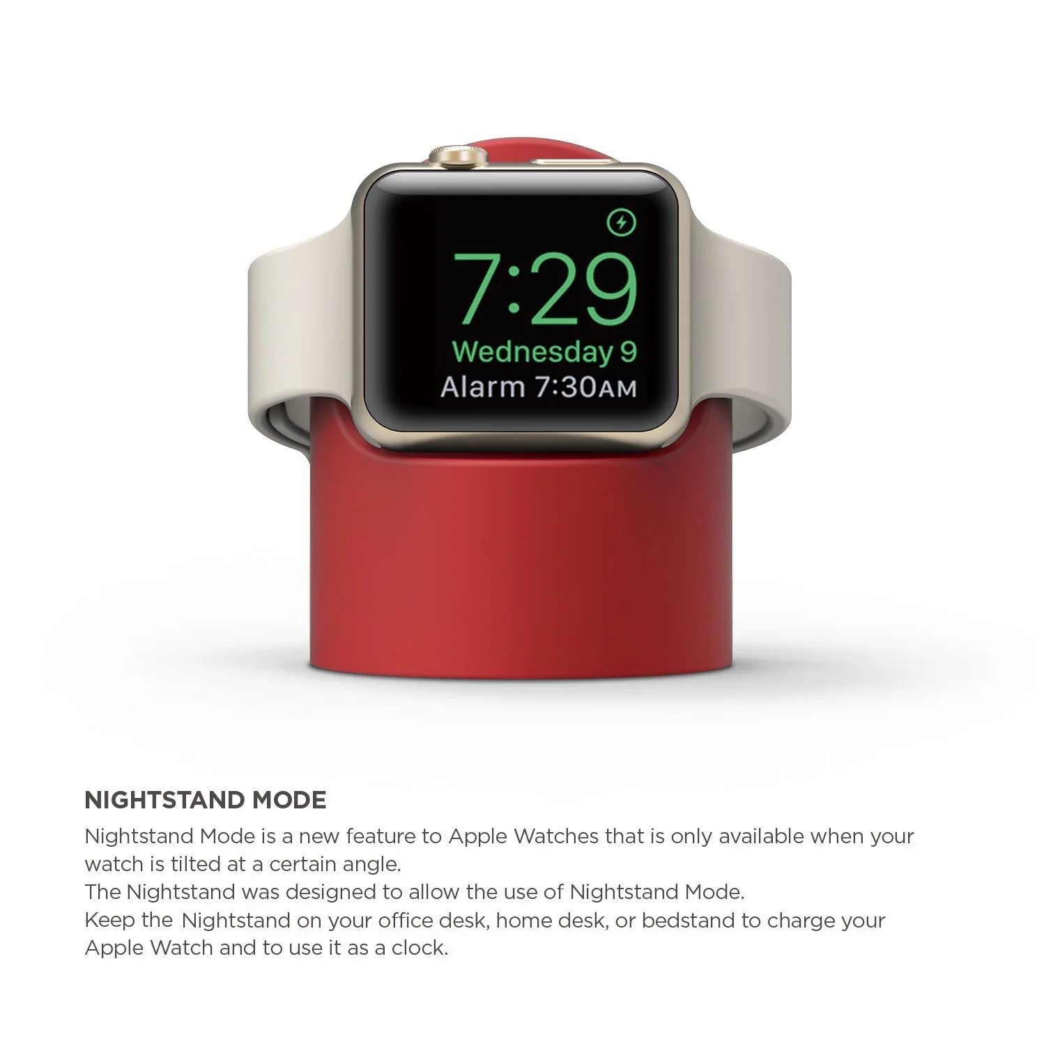 Silicone Charger Stand for Apple Watch Series 7 6 5 4 3 2 SE Bracket iWatch Night Dock Charging Desktop Holder - CHRISTDEST GLOBAL SERVICE