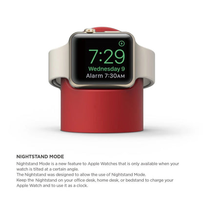 Silicone Charger Stand for Apple Watch Series 7 6 5 4 3 2 SE Bracket iWatch Night Dock Charging Desktop Holder - CHRISTDEST GLOBAL SERVICE