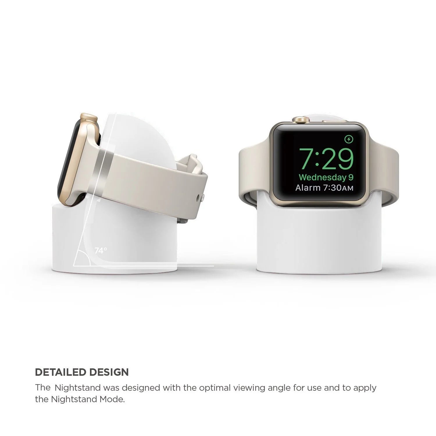 Silicone Charger Stand for Apple Watch Series 7 6 5 4 3 2 SE Bracket iWatch Night Dock Charging Desktop Holder - CHRISTDEST GLOBAL SERVICE