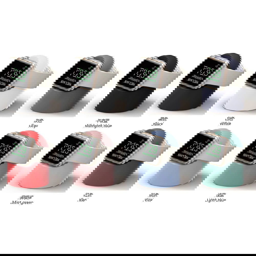 Silicone Charger Stand for Apple Watch Series 7 6 5 4 3 2 SE Bracket iWatch Night Dock Charging Desktop Holder - CHRISTDEST GLOBAL SERVICE