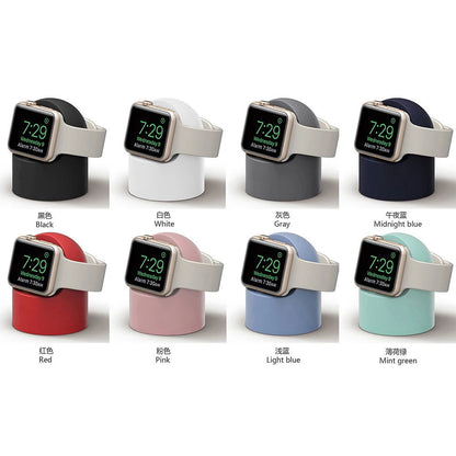 Silicone Charger Stand for Apple Watch Series 7 6 5 4 3 2 SE Bracket iWatch Night Dock Charging Desktop Holder - CHRISTDEST GLOBAL SERVICE