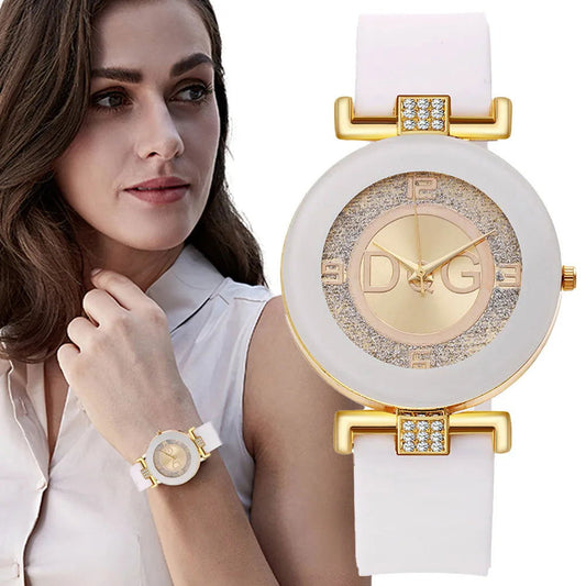 Simple Black White Quartz Watches Women Minimalist Design Silicone Strap Wristwatch Big Dial Women's Fashion Creative Watch - CHRISTDEST GLOBAL SERVICE