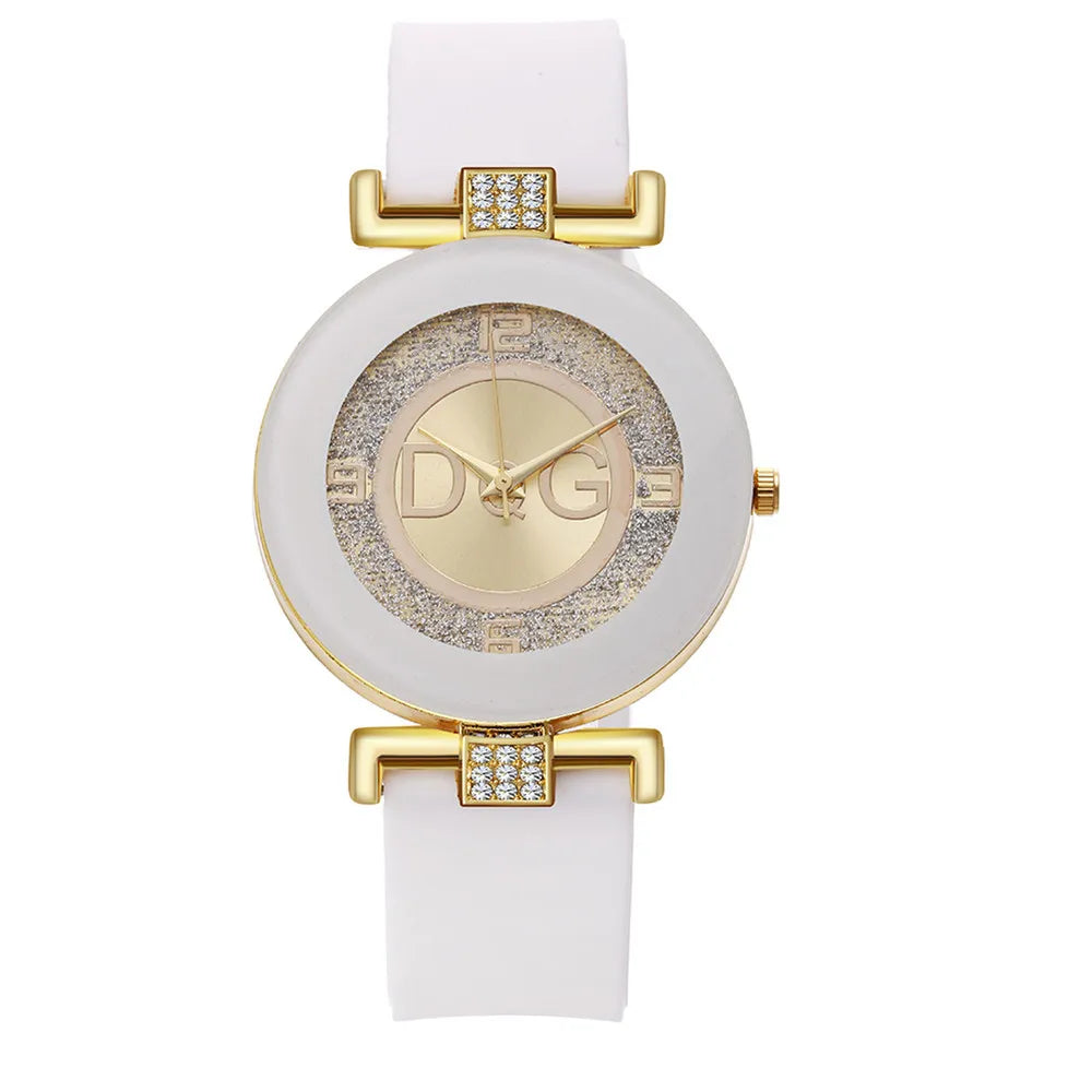 Simple Black White Quartz Watches Women Minimalist Design Silicone Strap Wristwatch Big Dial Women's Fashion Creative Watch - CHRISTDEST GLOBAL SERVICE