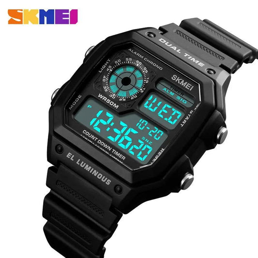 Skmei Top Brand Countdown Sport Watches Mens Multifunction Stopwatch 5bar Waterproof Alarm Clock Back Light Digital Wristwatch - CHRISTDEST GLOBAL SERVICE