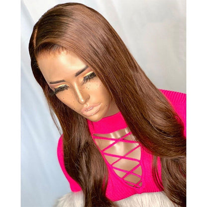 Solid Color Long Hair Wig European And American Women's Mid-length Curly Hair - CHRISTDEST GLOBAL SERVICE