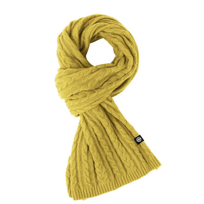 Solid Color Scarf For Women Winter Warm Fashion Versatile  Shawl Korean Style Sweet Knitted Woolen Long Scarf - CHRISTDEST GLOBAL SERVICE