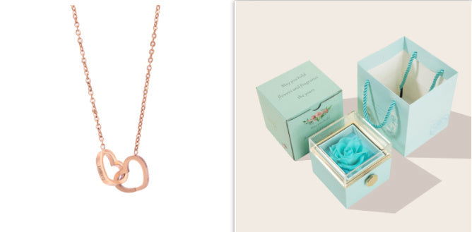Stainless Steel Vacuum Plating Rose Gold Heart Necklace - CHRISTDEST GLOBAL SERVICE