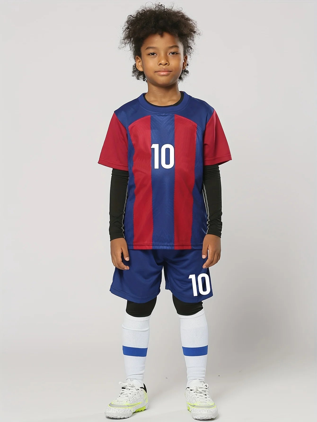 Summer 4-14 Year Old Boys and Girls Football Top Short Sleeve+Shorts Comfortable and Breathable Children's Sports Set - CHRISTDEST GLOBAL SERVICE