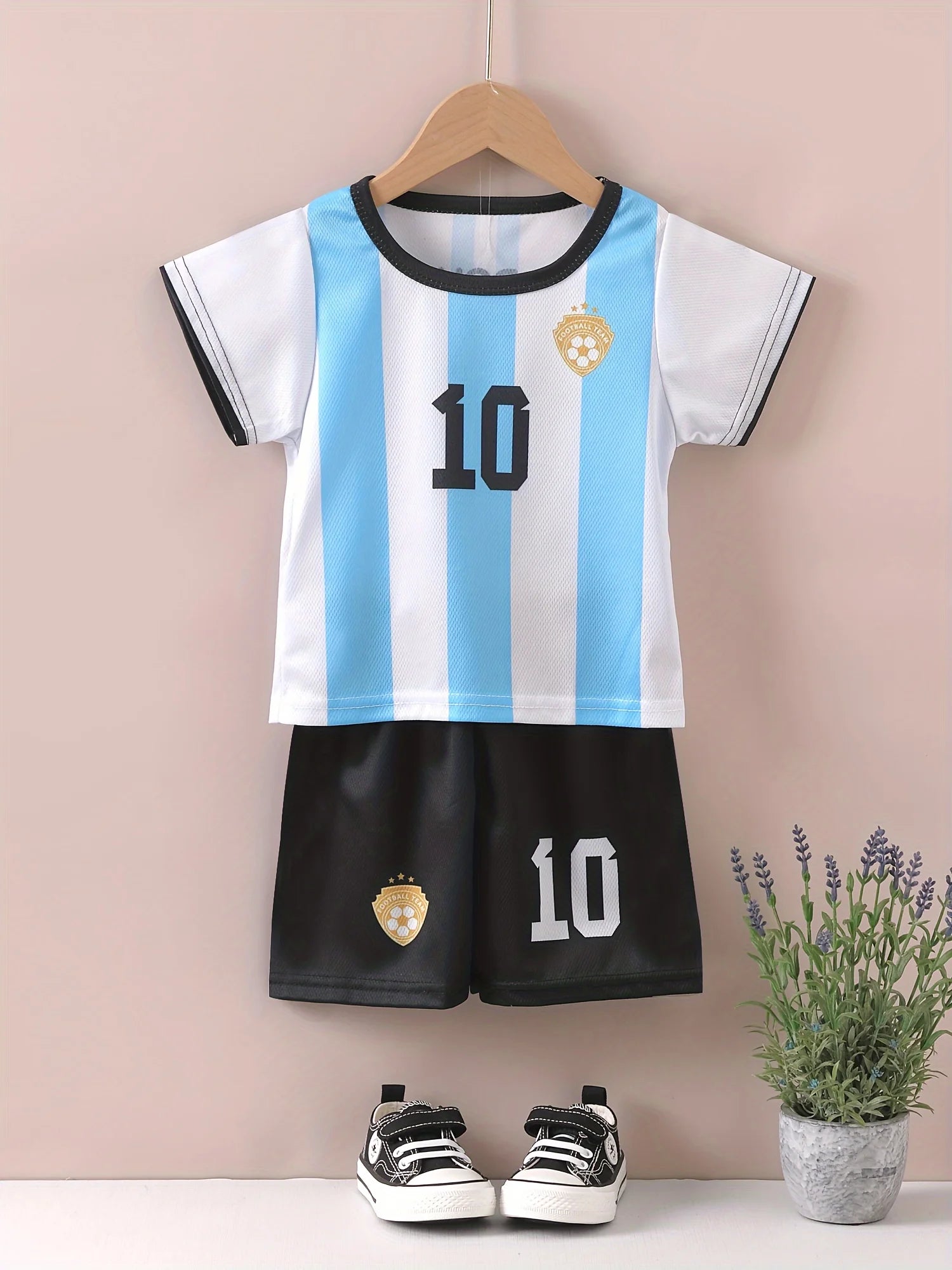 Summer 4-14 Year Old Boys and Girls Football Top Short Sleeve+Shorts Comfortable and Breathable Children's Sports Set - CHRISTDEST GLOBAL SERVICE