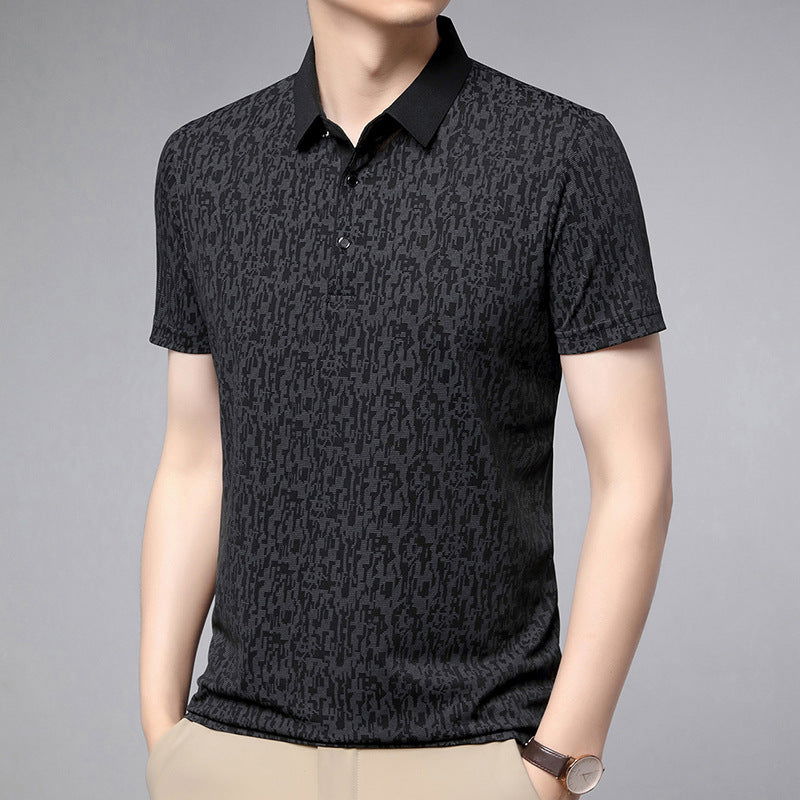 Summer Men's Thin Business Lapel Polo Shirt Short Sleeve - CHRISTDEST GLOBAL SERVICE