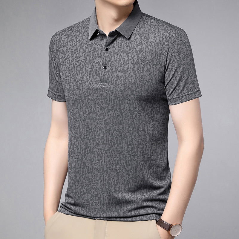 Summer Men's Thin Business Lapel Polo Shirt Short Sleeve - CHRISTDEST GLOBAL SERVICE
