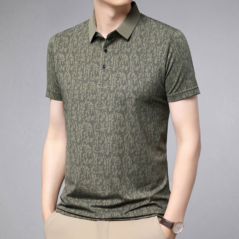 Summer Men's Thin Business Lapel Polo Shirt Short Sleeve - CHRISTDEST GLOBAL SERVICE