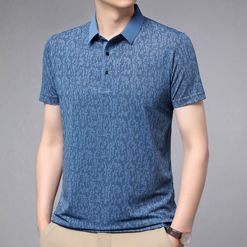 Summer Men's Thin Business Lapel Polo Shirt Short Sleeve - CHRISTDEST GLOBAL SERVICE