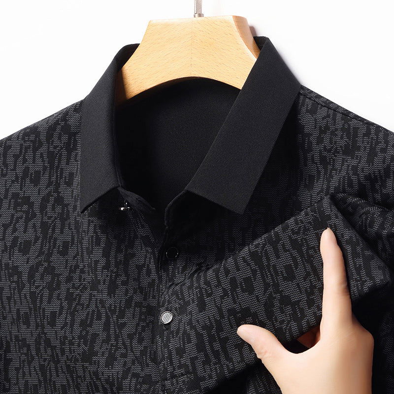 Summer Men's Thin Business Lapel Polo Shirt Short Sleeve - CHRISTDEST GLOBAL SERVICE