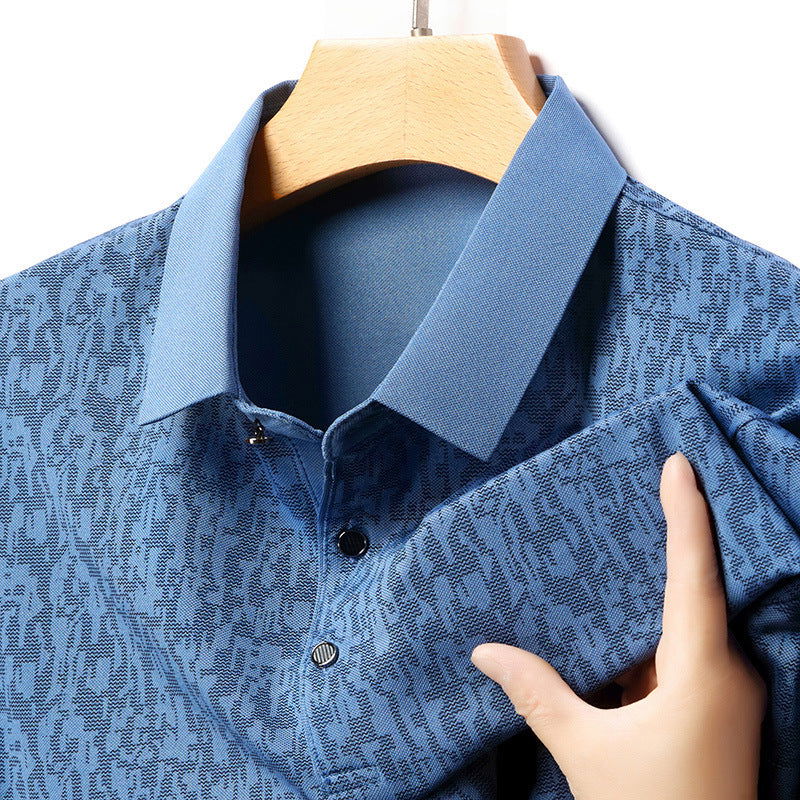 Summer Men's Thin Business Lapel Polo Shirt Short Sleeve - CHRISTDEST GLOBAL SERVICE