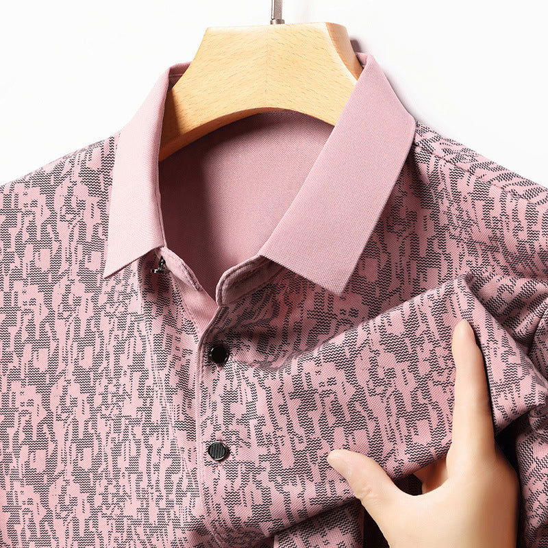 Summer Men's Thin Business Lapel Polo Shirt Short Sleeve - CHRISTDEST GLOBAL SERVICE