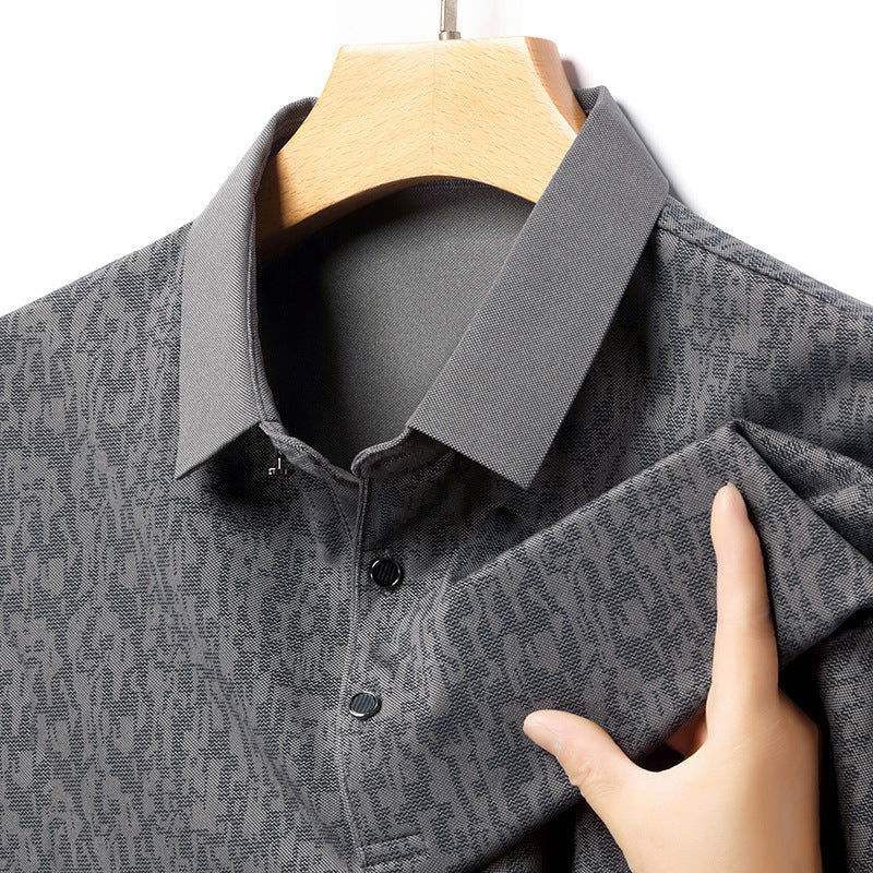 Summer Men's Thin Business Lapel Polo Shirt Short Sleeve - CHRISTDEST GLOBAL SERVICE
