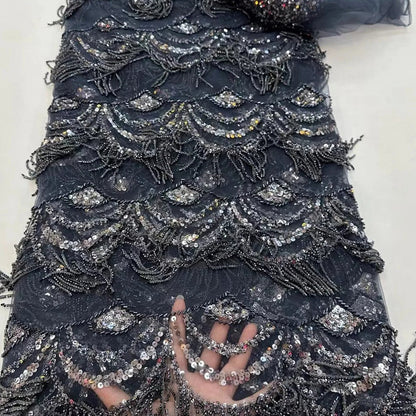 Tassel Bead Tube Lace Fabric Wedding Dress - CHRISTDEST GLOBAL SERVICE