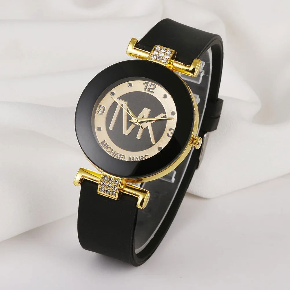 UTHAI W28 Women's Fashion Quartz Watch Light Luxury Diamond Silicone Band College Girl Watches Clock - CHRISTDEST GLOBAL SERVICE