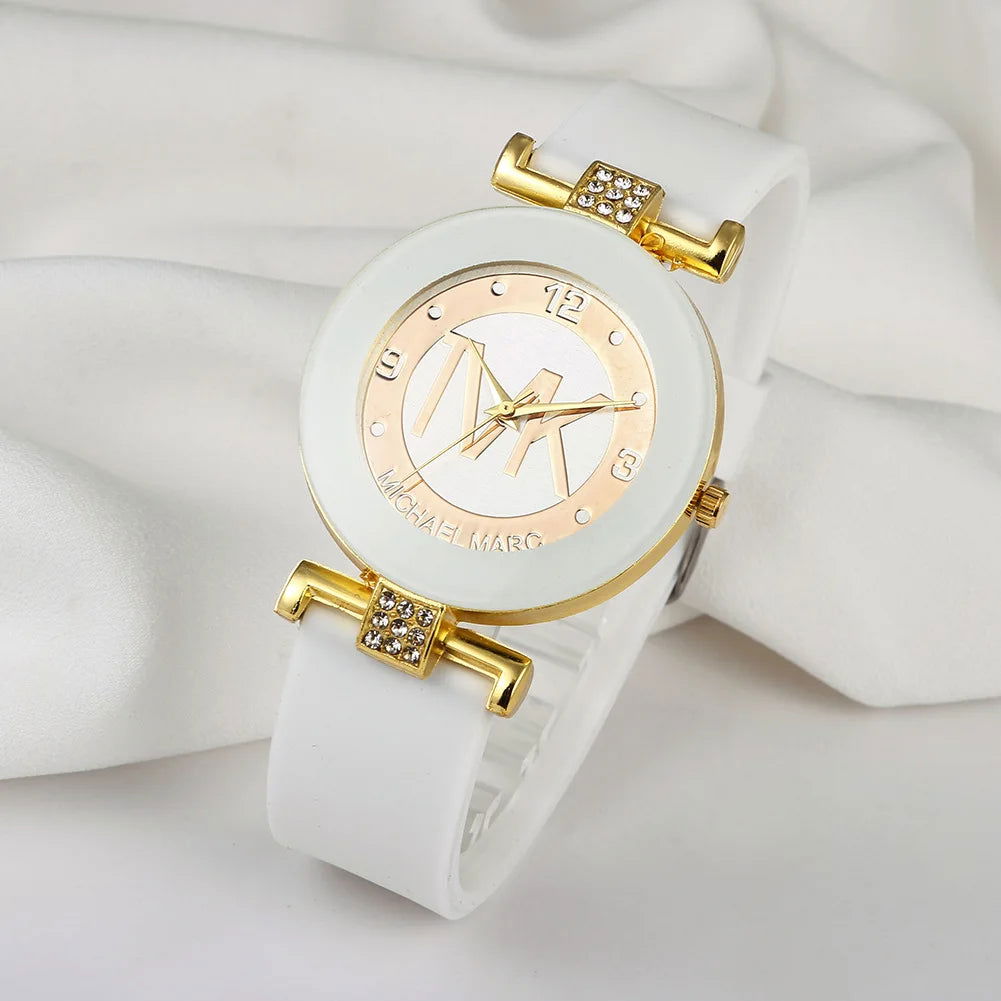 UTHAI W28 Women's Fashion Quartz Watch Light Luxury Diamond Silicone Band College Girl Watches Clock - CHRISTDEST GLOBAL SERVICE