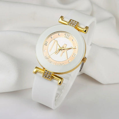 UTHAI W28 Women's Fashion Quartz Watch Light Luxury Diamond Silicone Band College Girl Watches Clock - CHRISTDEST GLOBAL SERVICE