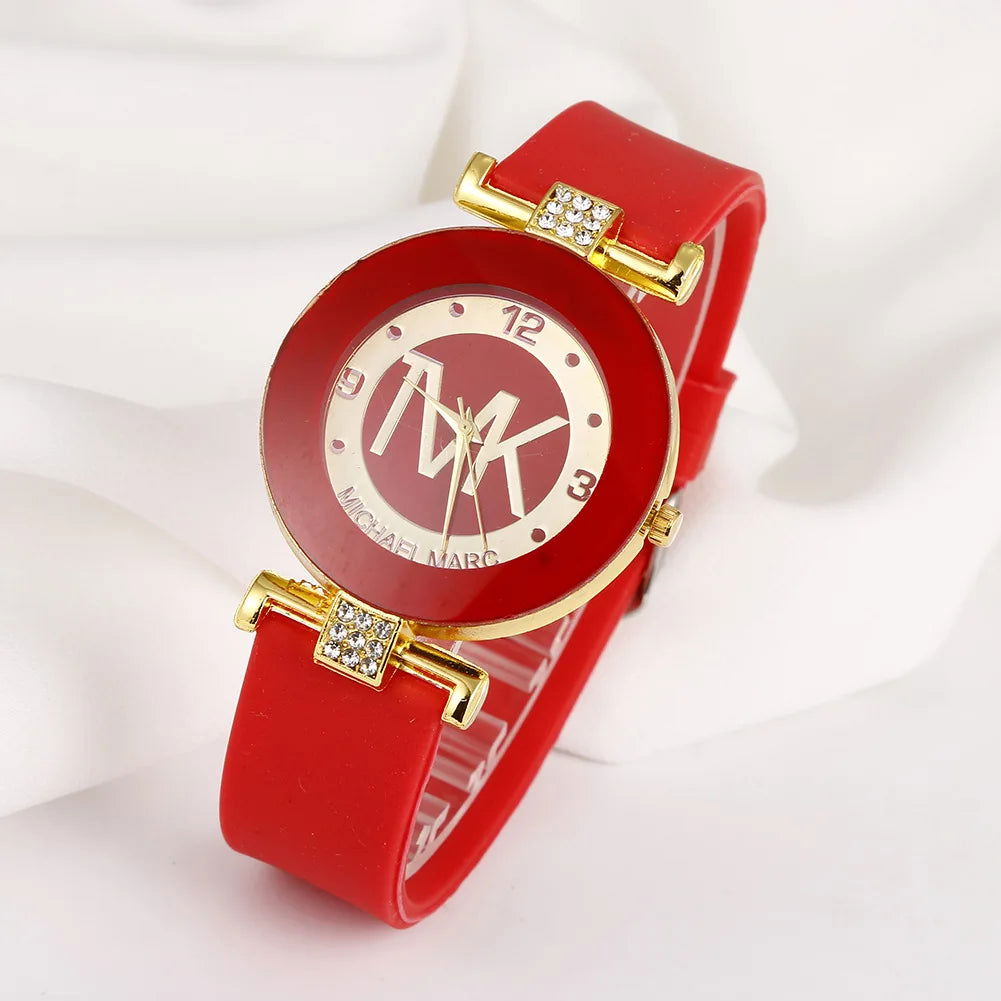 UTHAI W28 Women's Fashion Quartz Watch Light Luxury Diamond Silicone Band College Girl Watches Clock - CHRISTDEST GLOBAL SERVICE