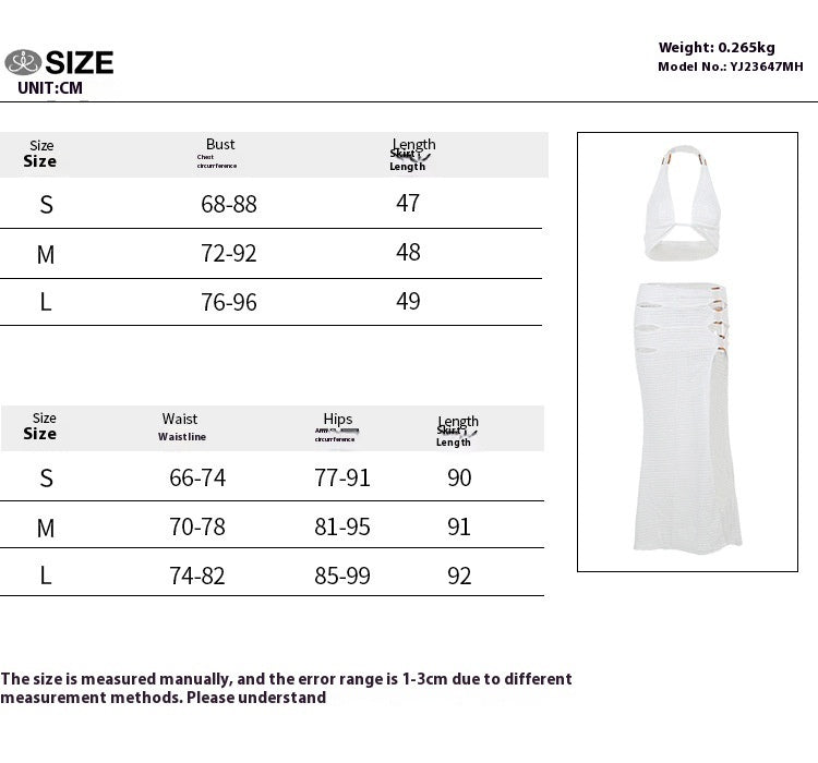 Vacation Style Sexy Slim Hip Mid-length Dress Set - CHRISTDEST GLOBAL SERVICE