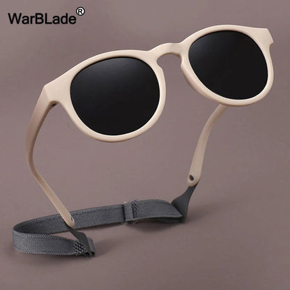 WarBlade Small Round Polarized Kids Sunglasses Silicone Flexible Safety Children Glasses 0-3 Years Boys Girls Baby Eyewear UV400 - CHRISTDEST GLOBAL SERVICE