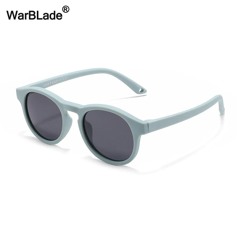 WarBlade Small Round Polarized Kids Sunglasses Silicone Flexible Safety Children Glasses 0-3 Years Boys Girls Baby Eyewear UV400 - CHRISTDEST GLOBAL SERVICE
