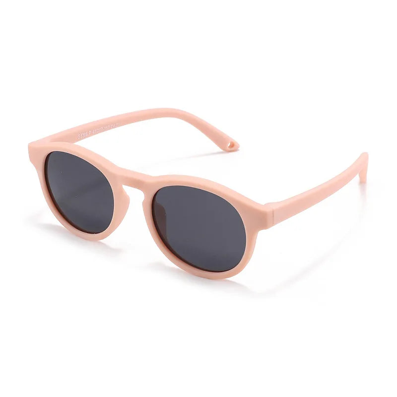 WarBlade Small Round Polarized Kids Sunglasses Silicone Flexible Safety Children Glasses 0-3 Years Boys Girls Baby Eyewear UV400 - CHRISTDEST GLOBAL SERVICE