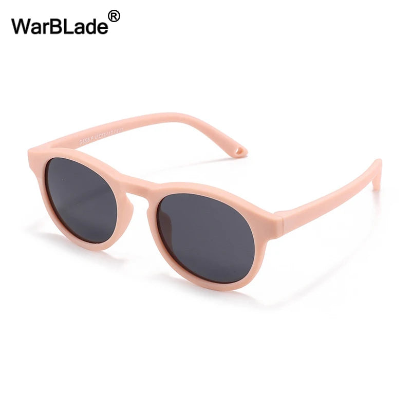 WarBlade Small Round Polarized Kids Sunglasses Silicone Flexible Safety Children Glasses 0-3 Years Boys Girls Baby Eyewear UV400 - CHRISTDEST GLOBAL SERVICE