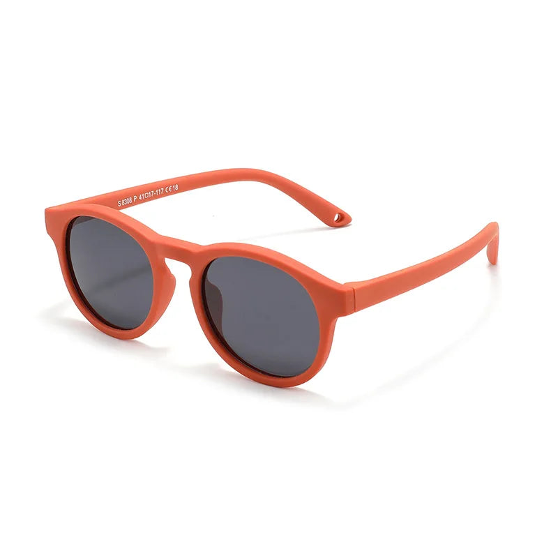 WarBlade Small Round Polarized Kids Sunglasses Silicone Flexible Safety Children Glasses 0-3 Years Boys Girls Baby Eyewear UV400 - CHRISTDEST GLOBAL SERVICE