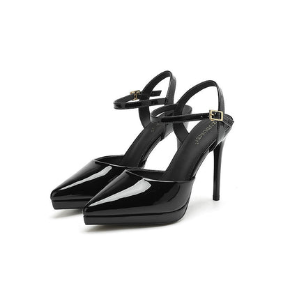 Waterproof Platform Stiletto High Heels Hollowed Pointed-toe - CHRISTDEST GLOBAL SERVICE