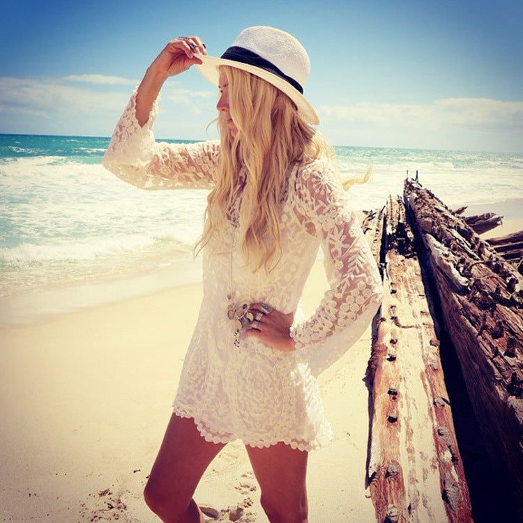 Wave Edge Long Sleeve Loose Bottoming Top - CHRISTDEST GLOBAL SERVICE