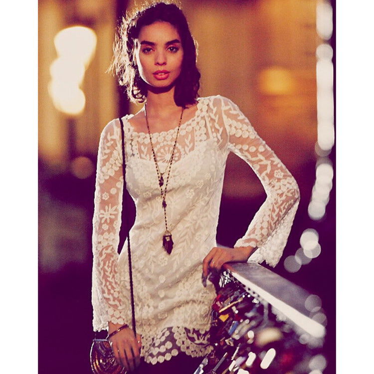 Wave Edge Long Sleeve Loose Bottoming Top - CHRISTDEST GLOBAL SERVICE