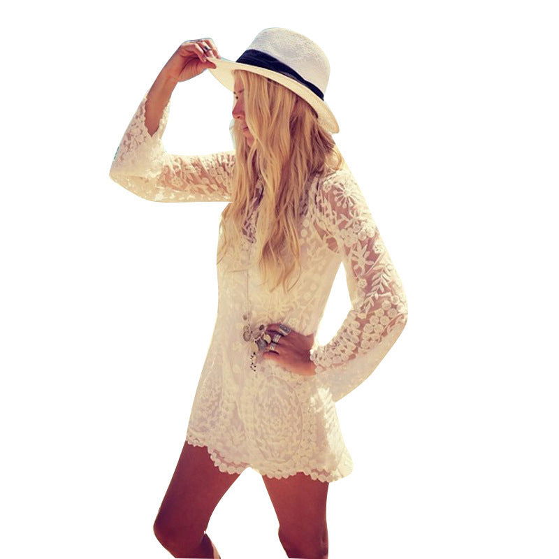 Wave Edge Long Sleeve Loose Bottoming Top - CHRISTDEST GLOBAL SERVICE